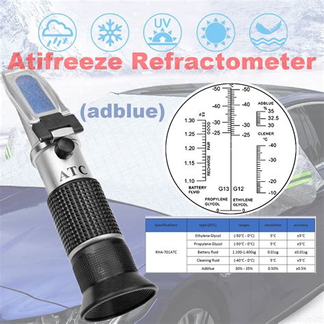 how to calibrate an antifreeze refractometer|refractometer antifreeze testers coolant.